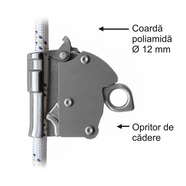 Opritor de cadere cu alunecare, model detasabil tip AC 040 (D=12mm)