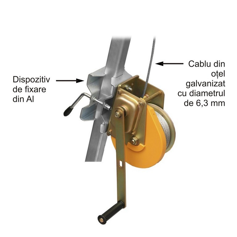 Dispozitiv de salvare cu troliu RUP-502