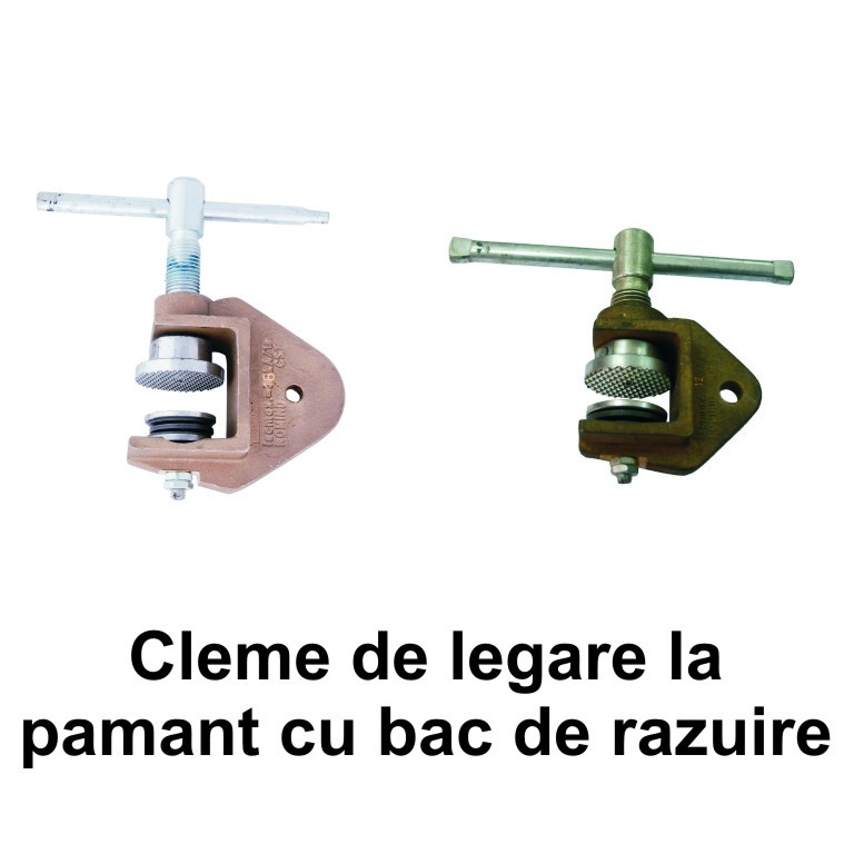 Cleme de legare la pamant - cu bac de razuire